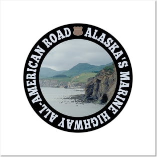 Alaska's Marine Highway All-American Road circle Posters and Art